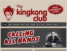 Tablet Screenshot of kingkongclub.com